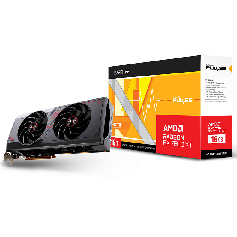 Відеокарта Sapphire Radeon RX 7800 XT 16GB GDDR6 Pulse GAMING