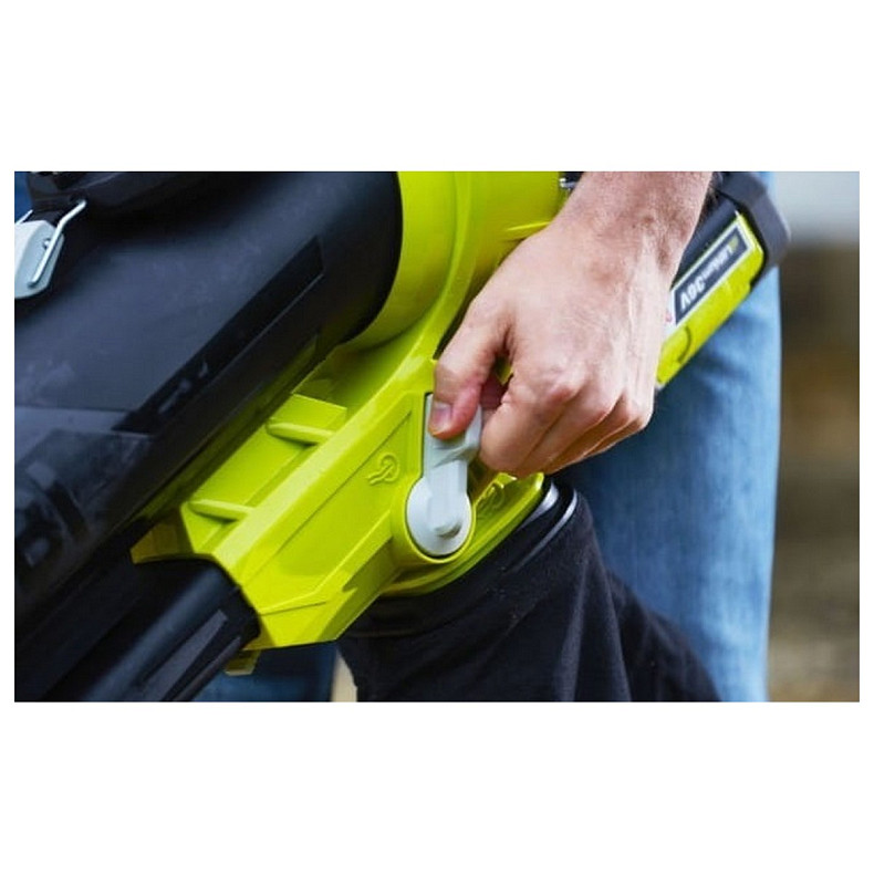 Повітродув-пилосос садовий акумуляторний Ryobi Max Power RBV36B 36В безщітковий 238км/год мішок 45л