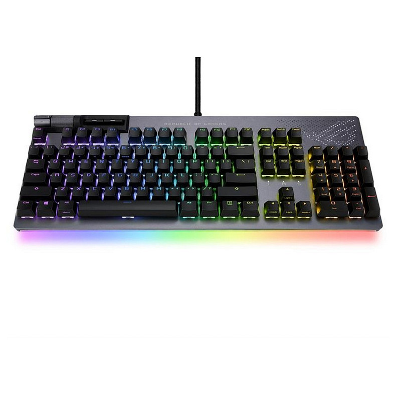 Клавіатура Asus ROG Strix Flare II Animate RGB 113key NX Red EN Black (90MP02E6-BKUA01)