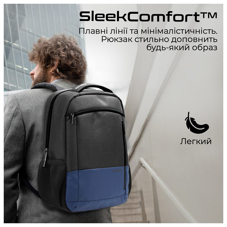 Рюкзак для ноутбука Promate Satchel BP 15.6" Blue