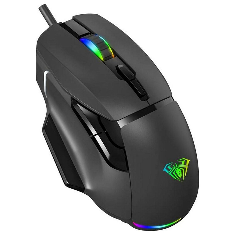 Мышь Aula F815 Wired gaming mouse Black (6948391214344)