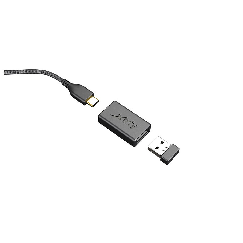 Миша Xtrfy M4, WL/USB-A, RGB, чорний