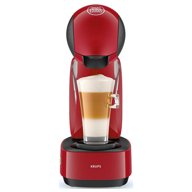 Кавоварка Krups капсульна Infinissima, 1.2л, капсули NESCAFE Dolce Gusto, червоний