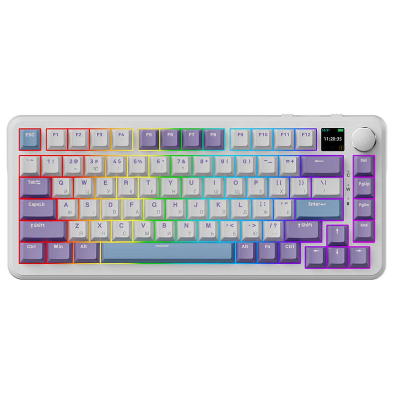 Клавіатура Ajazz AK820 MAX Magnetic switches - Purple (AK820MAX-M-PWB)