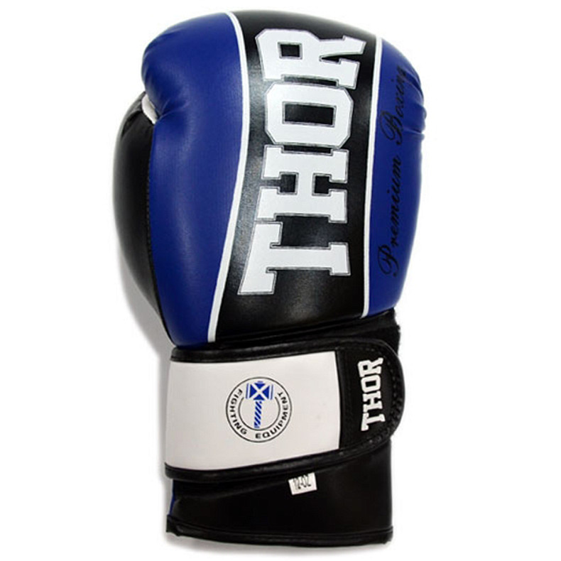 Перчатки боксерские THOR THUNDER 16oz /PU /синие