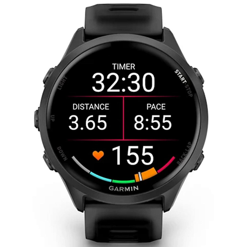 Спортивные часы Garmin Forerunner 570 47mm Slate Gray Aluminum with Translucent Black/Black Band (010-02971-00)
