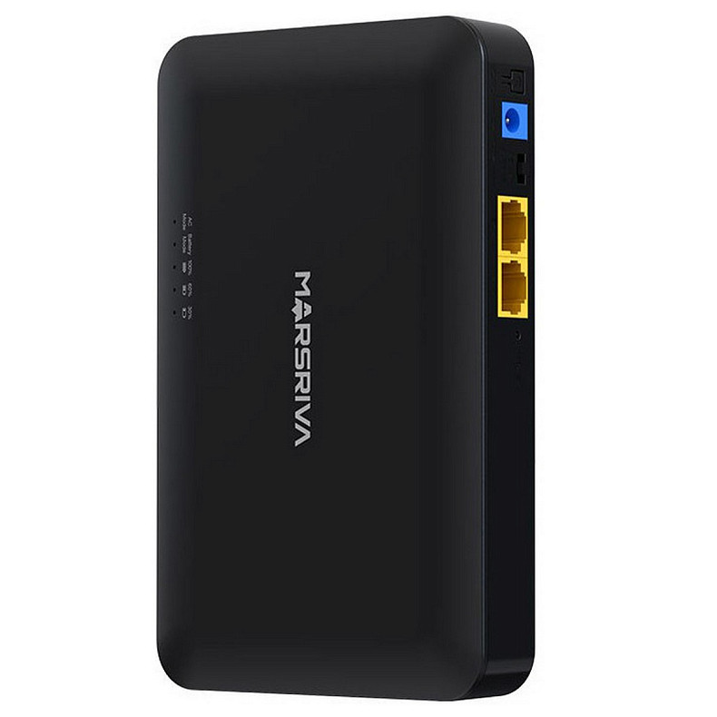 ИБП для роутеров Marsriva DC UPS KP2 DC+PoE+USB OUT, 5V/9V/12V 18W 10000mAh (36Wh) Li-ion