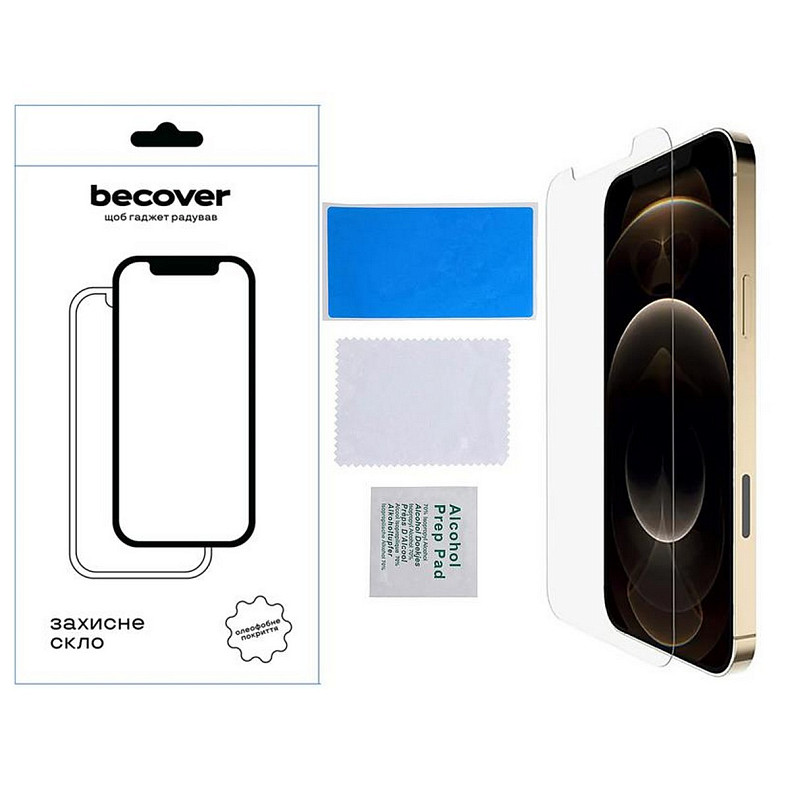 Захисне скло BeCover для Apple iPhone 13 Pro Max Crystal Clear Glass 3D (709244)