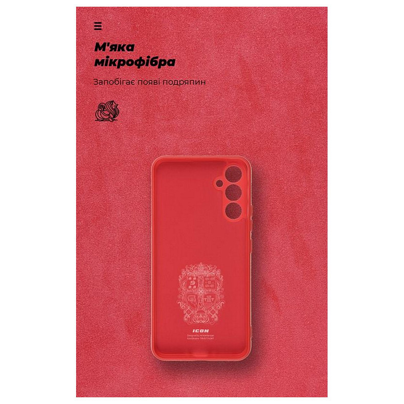 Чехол-накладка Armorstandart Icon для Samsung Galaxy A34 5G SM-A346 Camera cover Red (ARM66173)