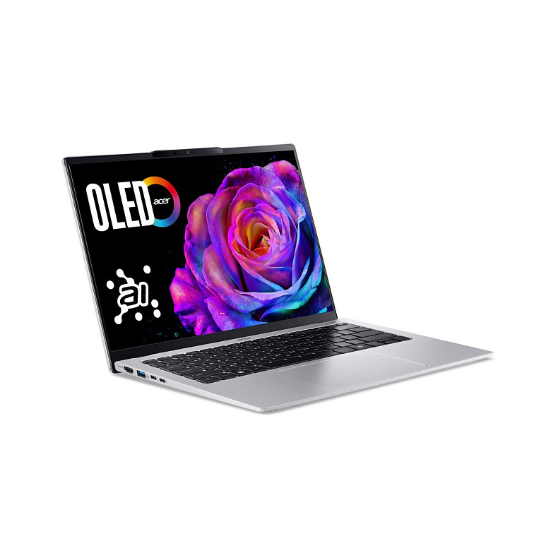 Ноутбук Acer Swift Go 14 SFG14-74 14" WUXGA OLED, Intel U7-255H, 16GB, F1TB, UMA, Win11, сріблястий