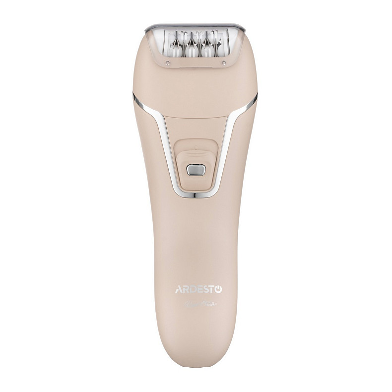 Епілятор Ardesto 2в1 Pearl Cream LESH-Y700PERL, пінцетний, акумул., пінцет.-18, сух., насадок-2, беж