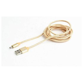 Кабель Cablexpert (CCB-mUSB2B-AMBM-6-G) USB2.0 A - Micro USB B, 1.8м, золотистий