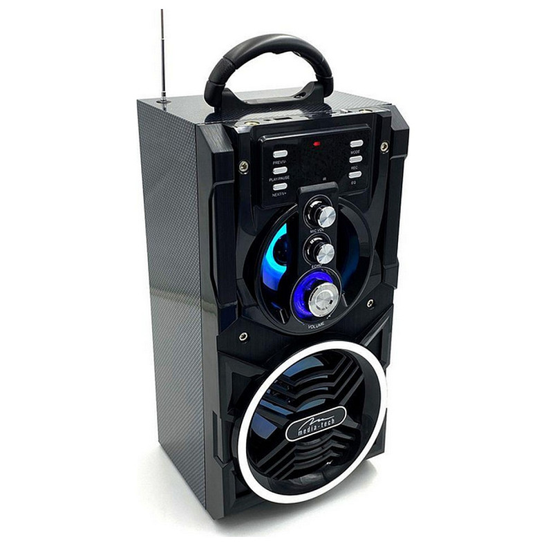 Акустична система 1.0 Media-Tech 18W, Bluetooth/FM/AUX/SD/USB/КАРАОКЕ чорна