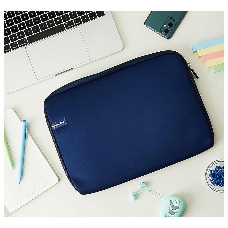 Чохол для ноутбука Amazon Basics Sleeve 13.3" Navy Blue (B011J4C1MA)