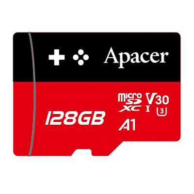 Карта памяти MicroSDXC 128GB UHS-I/U3 Class 10 Apacer (AP128GMCSX10U7-RAGC)