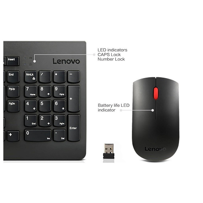 Комплект Lenovo Essential Wireless Keyboard and Mouse Combo Gen2 Ukraine