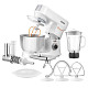 Кухонная машина Sencor 1000Вт, чаша-металл, корпус-пластик, насадок-12, белый