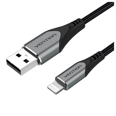 Кабель Vention USB - Lightning 2.4A 1.5 m Grey (LABHG)