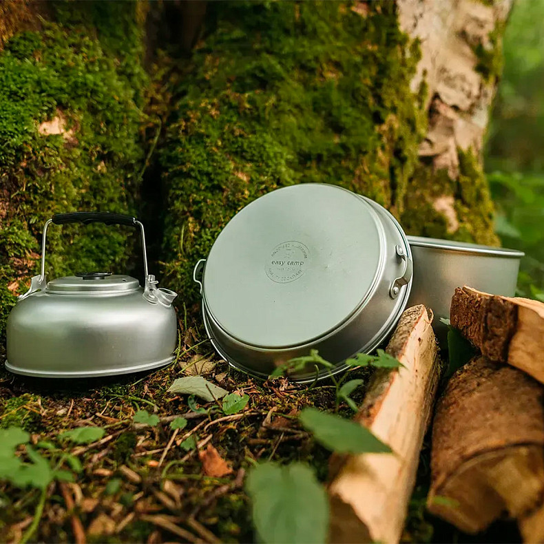 Набор туристической посуды Easy Camp Adventure Cook Set M Silver (580038)