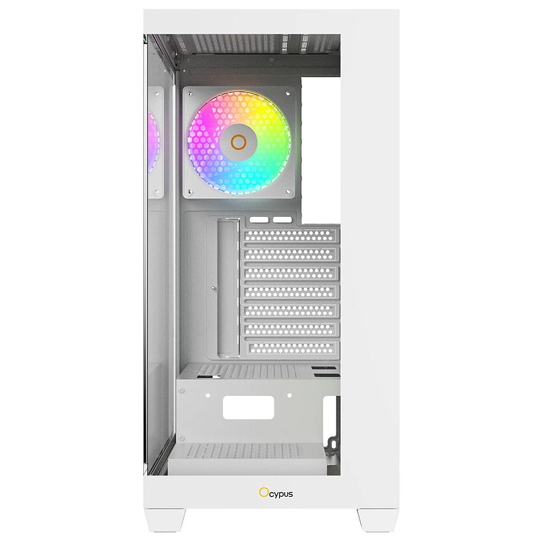 Корпус Ocypus GAMMA C72 W/O PSU, WH ARGB ATX (GAMMA-C72-WHD400XX-GL)