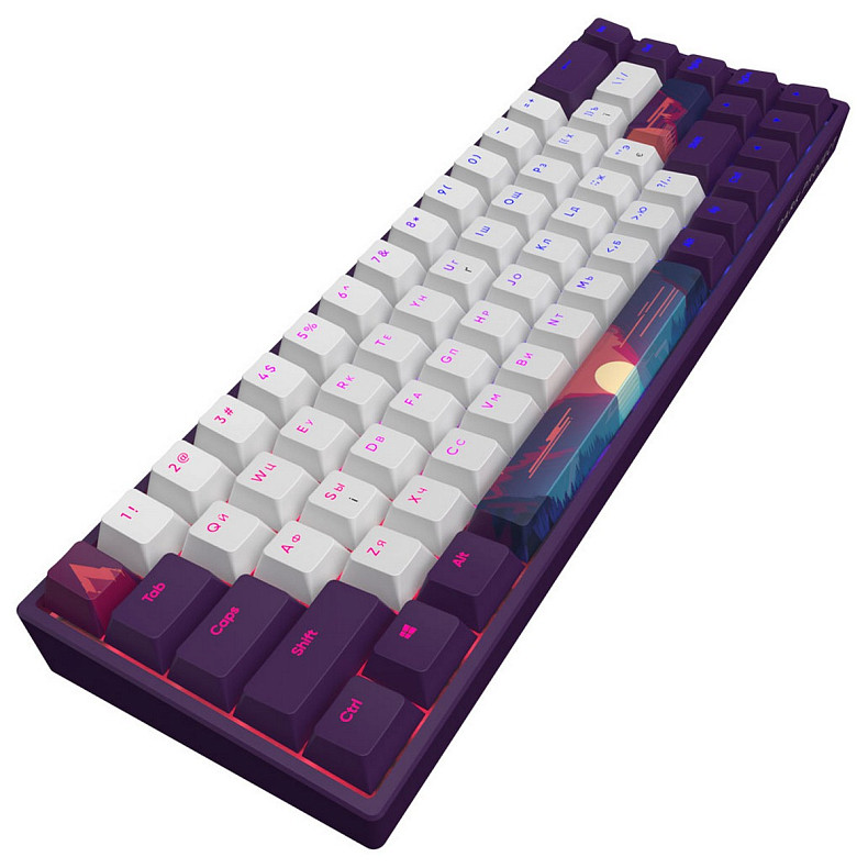 Клавиатура Dark Project Sunrise 68 ANSI RGB Violet/White (DPP68_GSH_SUNR_ANSI_UA)