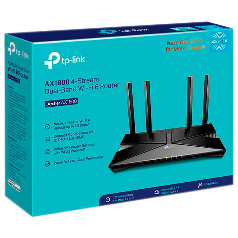 Беспроводной маршрутизатор TP-Link Archer AX1800