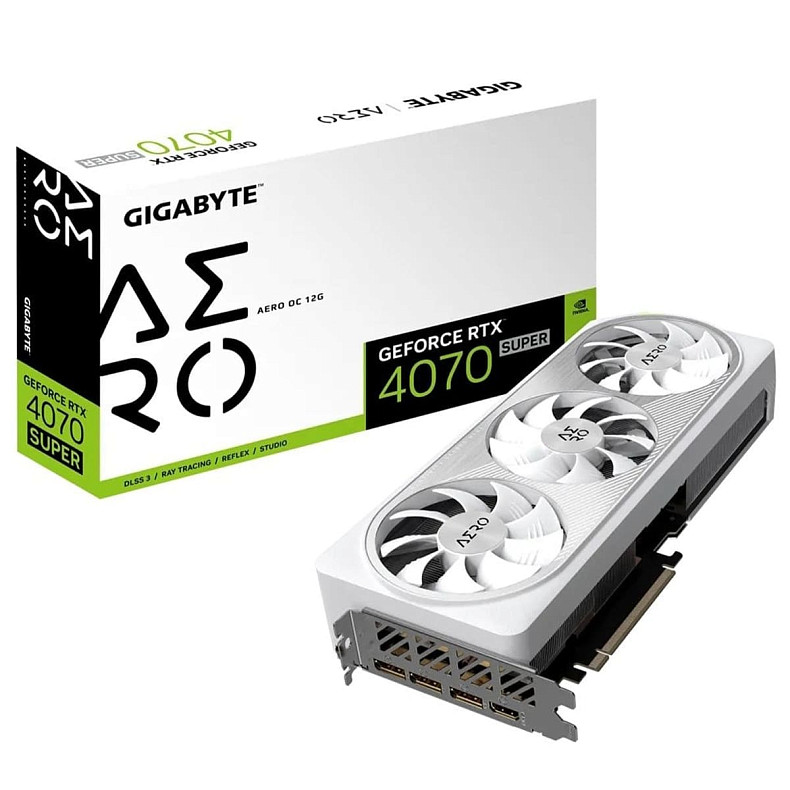 Відеокарта GIGABYTE RTX4070 SUPER 12GB GV-N407SAERO OC-12GD