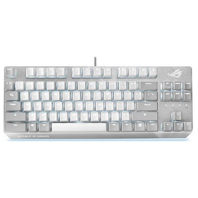 Клавіатура Asus ROG Strix Scope NX TKL Moonlight White RD LED 84key EN White (90MP02B6-BKUA00)