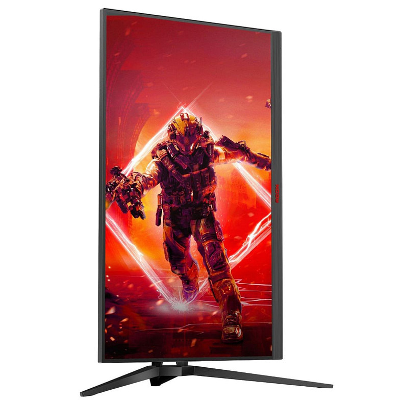 Монитор 31,5" AOC AGON AG325QZN/EU, QHD, VA, 240Hz, 0,5ms, 2хHDMI, 2хDP, USB-hub, HAS, Pivot, черный с че