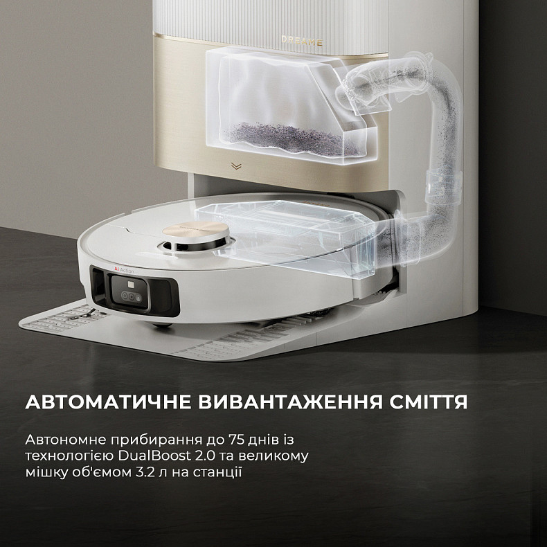 Робот-пылесос моющий Dreame Bot X40 Ultra Complete White