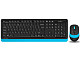 Комплект беспроводной A4Tech FG1010 Black/Blue USB