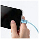 Кабель Baseus Crystal Shine USB - Lightning, 2.4A, 2м Sky Blue (CAJY001203)