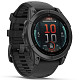 Спортивные часы GARMIN Fenix E 47mm AMOLED Slate Gray with Black Silicone Band