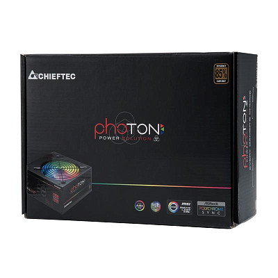 Блок питания Chieftec CTG-750C-RGB, ATX 2.3, APFC, 12cm fan, КПД 85%