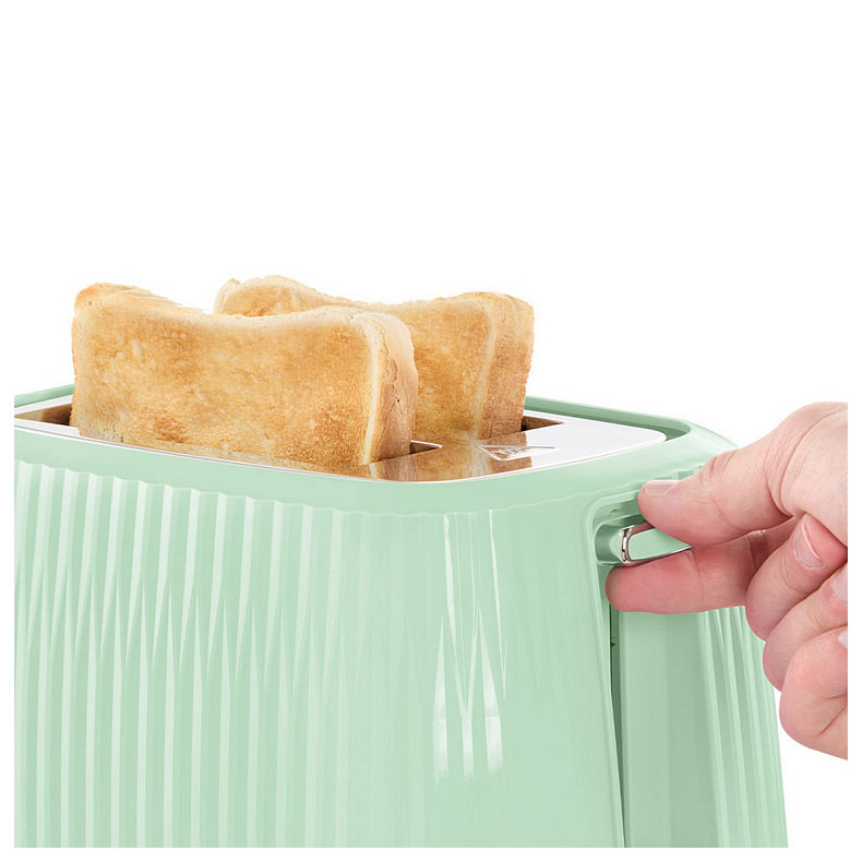 Тостер  Russell Hobbs Eden 800Вт, пластик, підігрів,разморозка, фісташковий