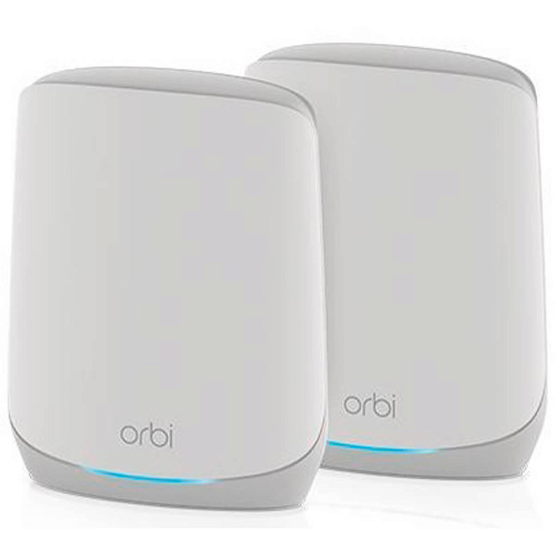 WiFi MESH система NETGEAR Orbi RBK762S AX5400, WiFi 6, MESH, 3x GE LAN, 1x GE WAN, бел. цв. (2шт.)