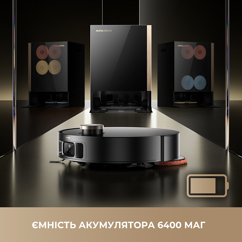 Робот пилосос MOVA MOBIUS 60 Black-EUA