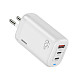 Зарядний пристрій Remax Ligil Series 65W PD + QC Fast Charger White (RP-U55)