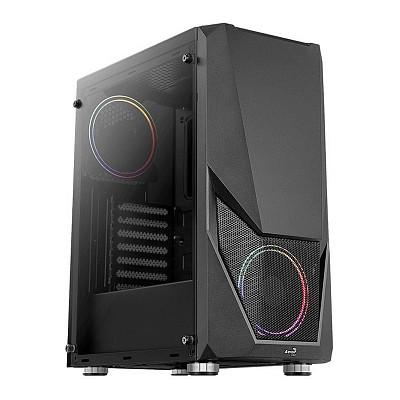 Корпус AeroCool Zauron Saturn FRGB-G-BK-v2 Black без БП (ACCM-PV23023.11)