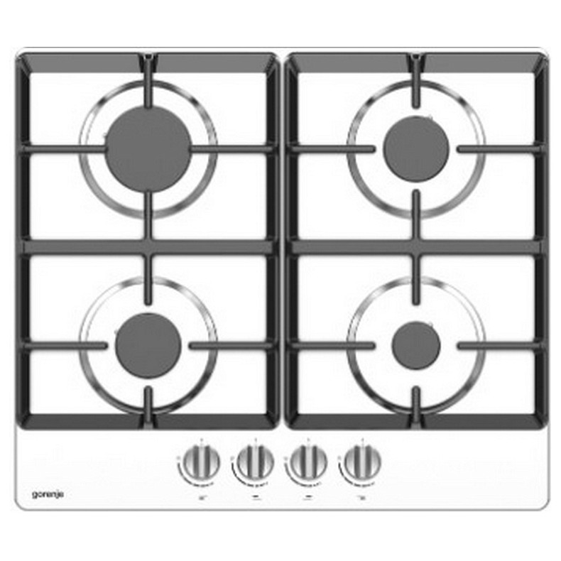 Варочная поверхность Gorenje газовая, 60см, чугун, газконтроль, нерж.