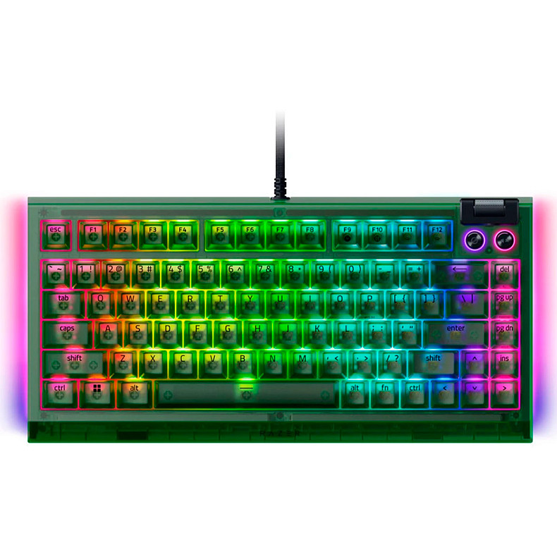 Клавіатура RAZER BlackWidow V4 75%, Phantom Green (RZ03-05003300-R3M1)