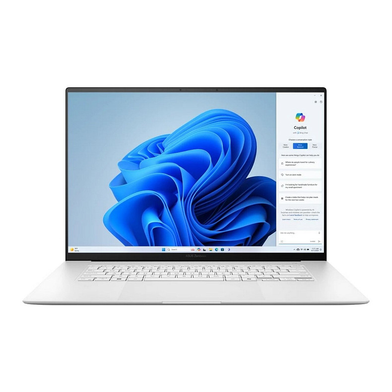 Ноутбук Ноутбук ASUS Zenbook S 16 UM5606KA-RK736W 16" 3K OLED, AMD AI 7350, 24GB, F1TB, UMA, Win11, Белый