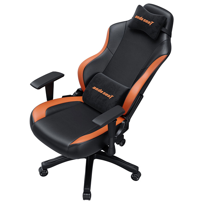 Крісло ігрове Anda Seat Luna Color Size L Black/Orange PVC