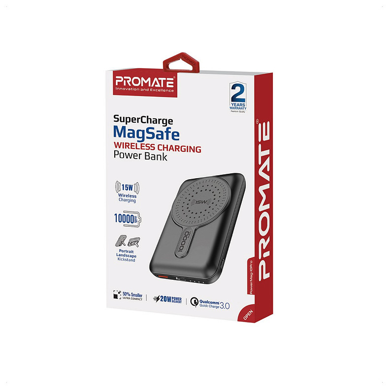 Универсальная мобильная батарея Promate powermag-10pro.black 10000mAh