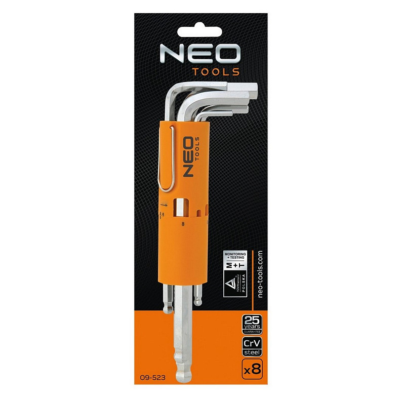 Набір шестигранних ключів NEO Tools 09-523