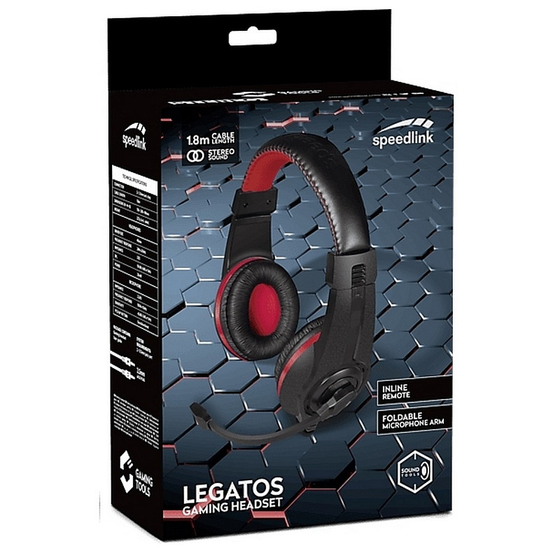 Гарнитура Speed Link Legatos Stereo Gaming Headset Black (SL-860000-BK)