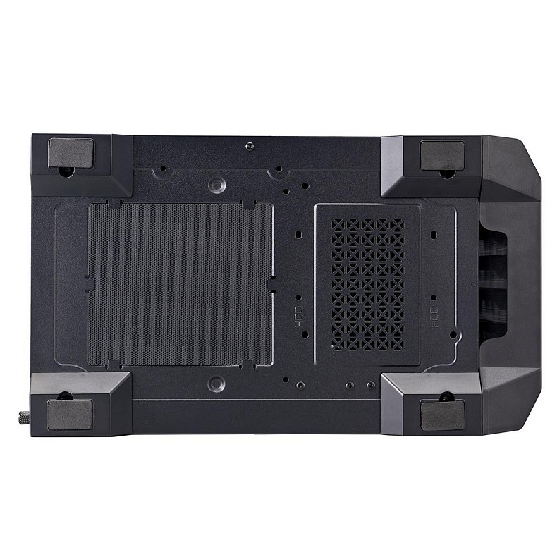 Корпус 1stPlayer H2-BK-4F7 Black без БП