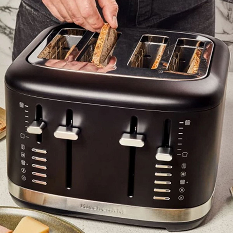 Тостер KitchenAid 5KMT4109EBM на 4 слоти матовий чорний