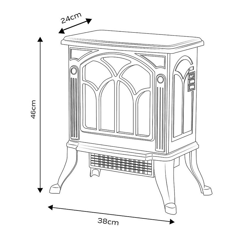 Камін електричний, декоративний Neo Tools 90-110