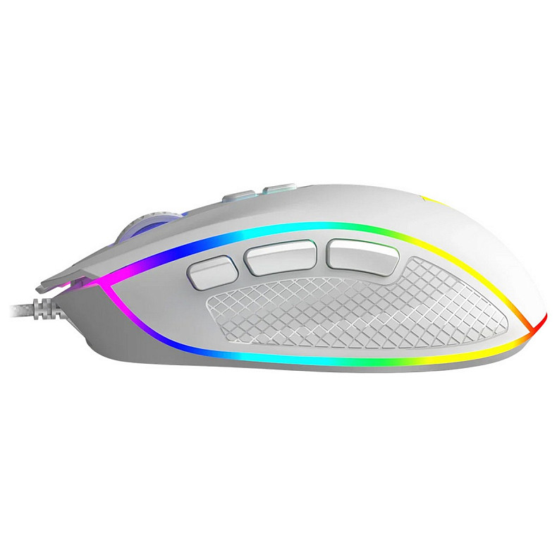 Мишка  Modecom Veles Volcano, ігрова, 12800dpi., 8кн.,RGB, біла